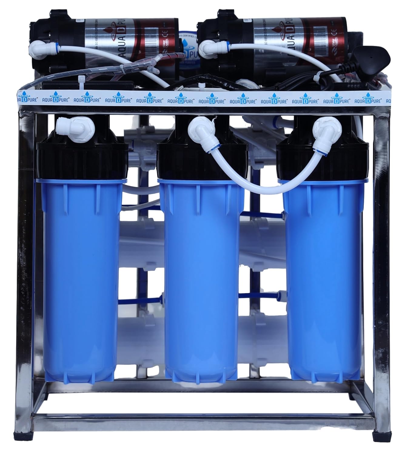 AQUA D PURE 25 LPH Commercial RO + UV Water Purifier with Double Pump Purification and Fully Automatic Function