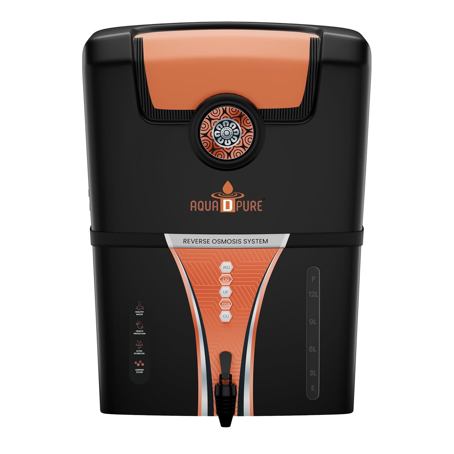 AQUA D PURE 4 in 1 Copper RO Water Purifier with UV