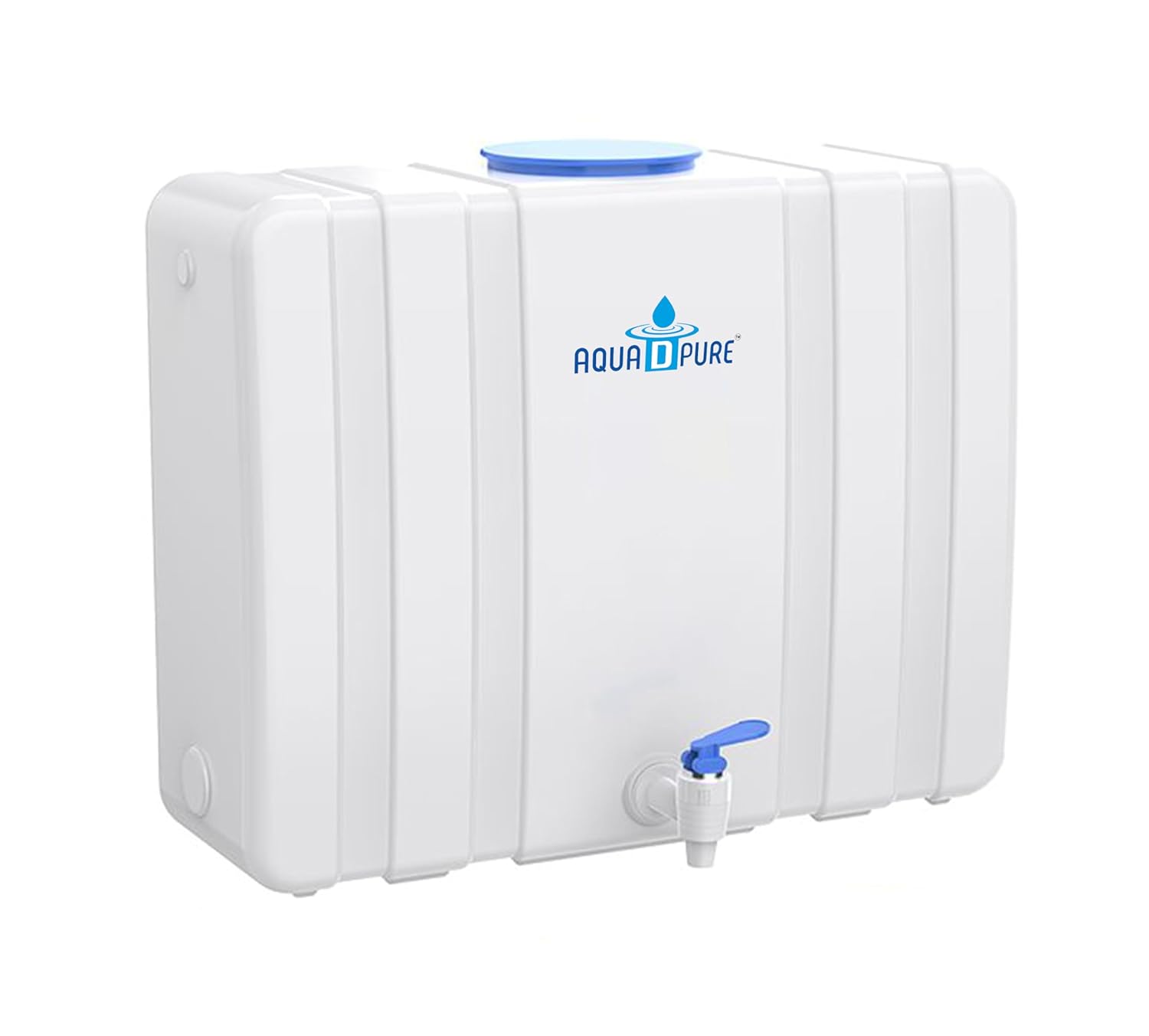 AQUA D PURE RO Purifier Reject and Waste Water Collecting Translucent Tank 15 Liters Wall mountable and Food Grade HDPE Plastic Tank