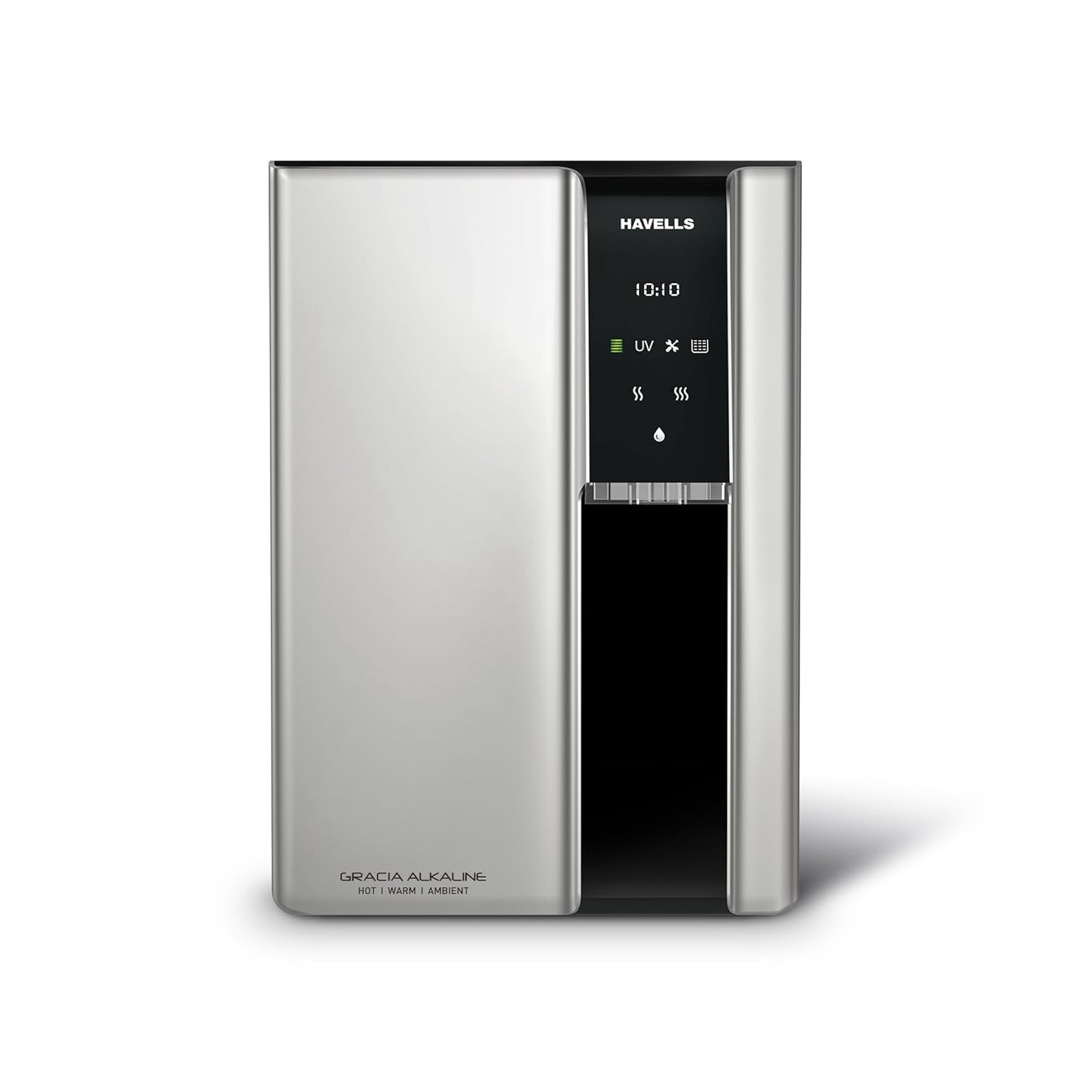 Havells Gracia Alkaline Water Purifier RO+UV+Alkaline Free Unlimited Service Visits for 1 Yr Hot, Warm & Ambient Water